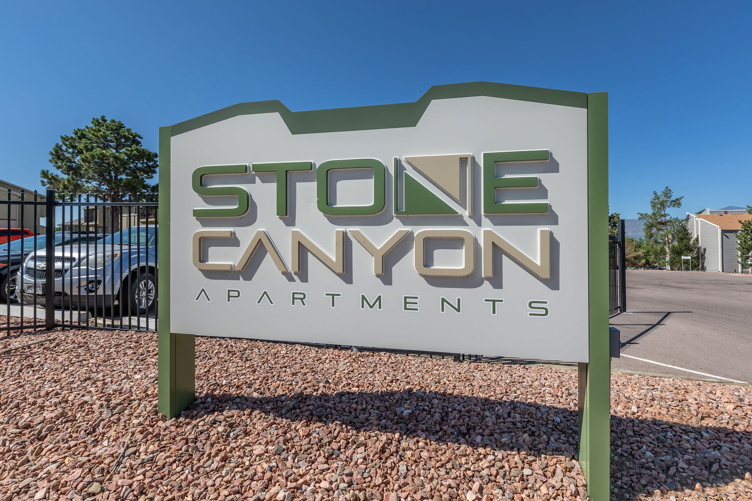 Stone Canyon signage in Colorado Springs